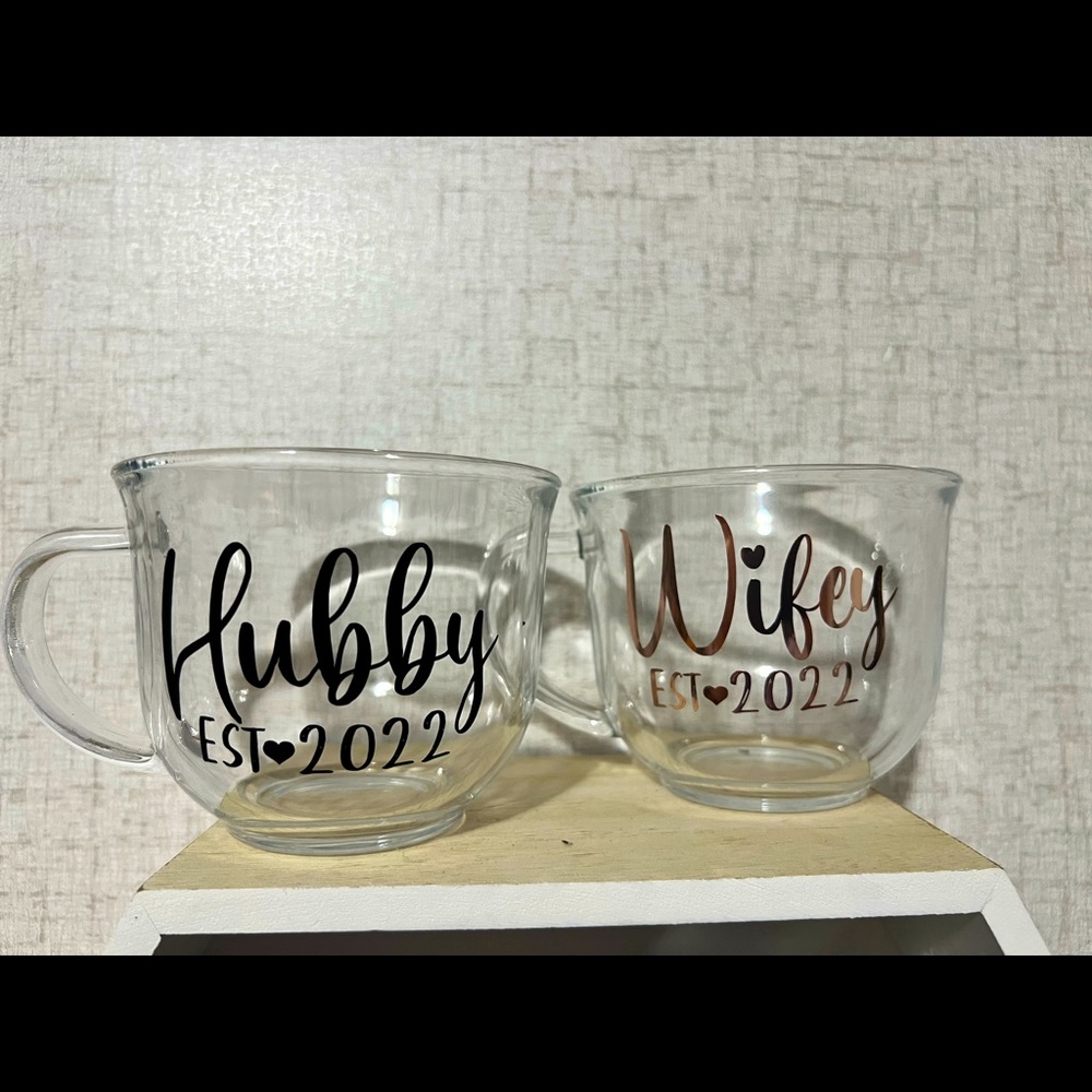 COPY - Glass wedding sets